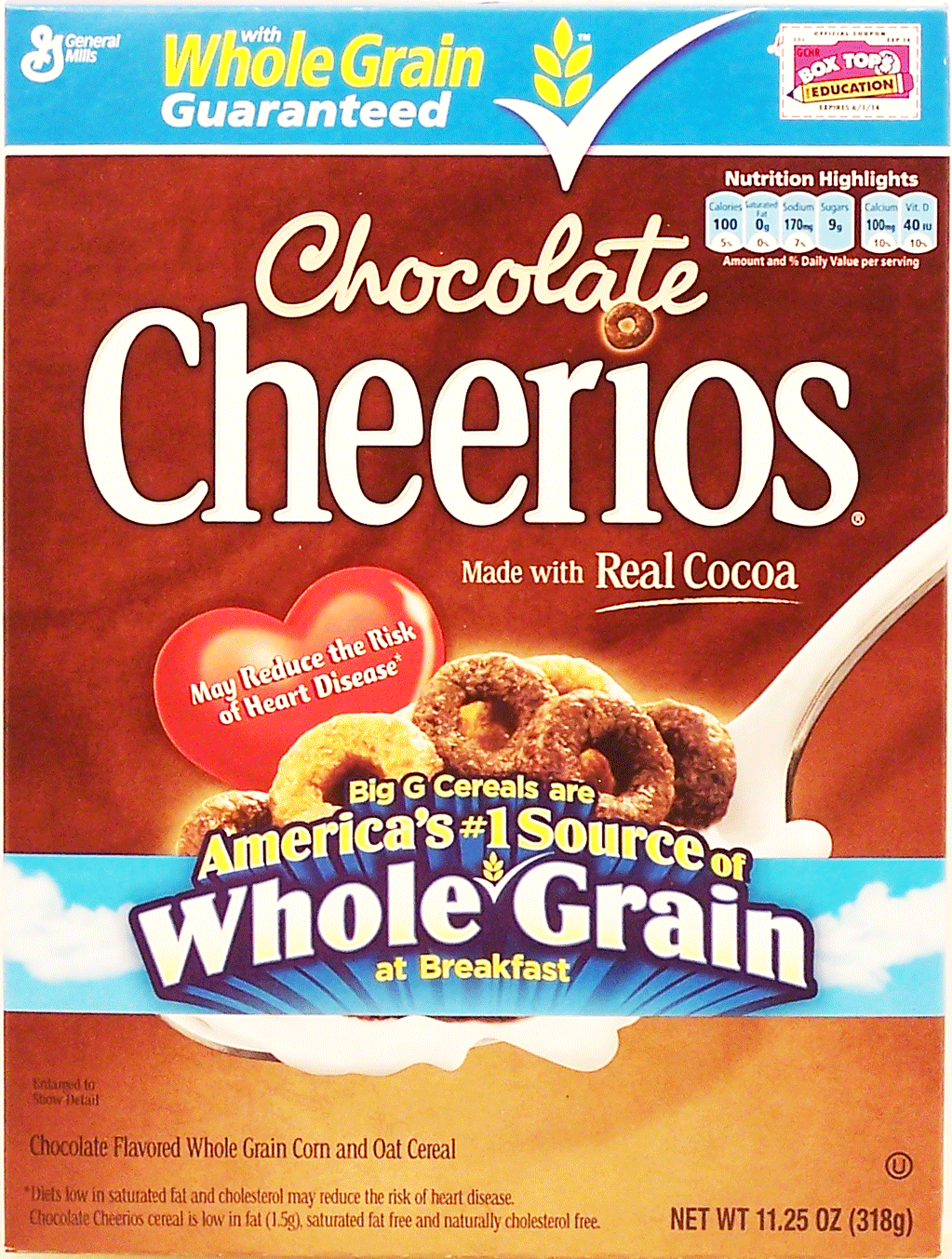 General Mills Cheerios chocolate flavored whole grain corn and oat cereal Full-Size Picture